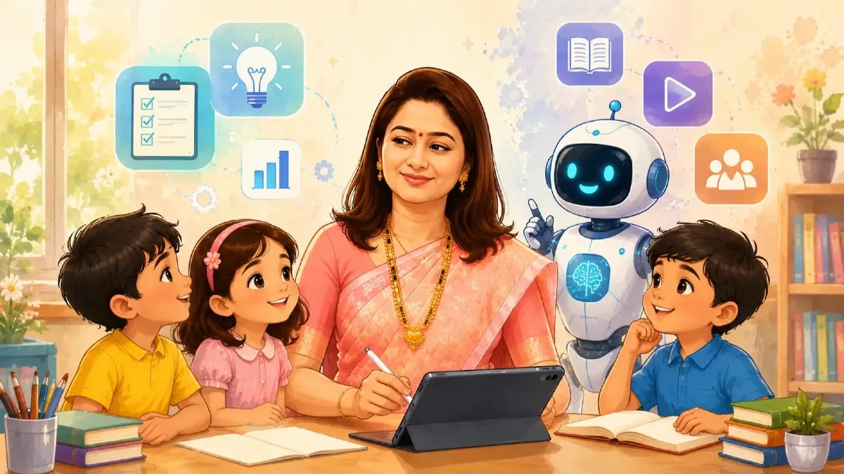 वर्गातील नवा सोबती: शिक्षकांसाठी AI (कृत्रिम बुद्धिमत्ता) चा स्मार्ट वापर